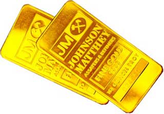 Johnson Matthey Gold Bars